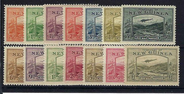 Image of New Guinea SG 212/25 UMM British Commonwealth Stamp